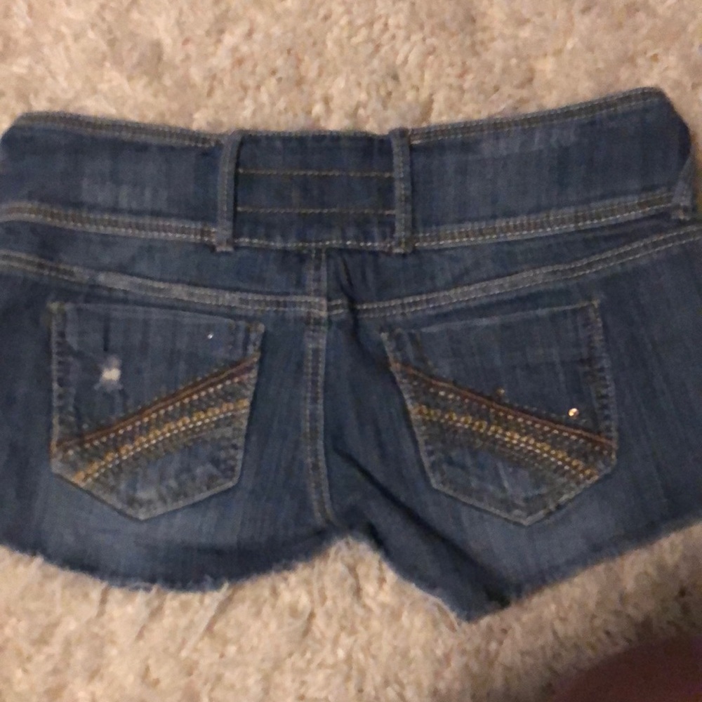 Almost famous denim jean shorts